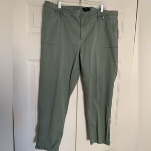 Talbots Cotton/Span Ankle Zip Detail